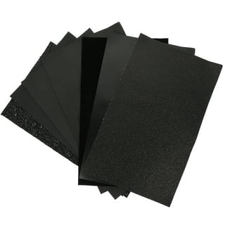Black Nubuck Suede Faux Leather Craft Felt Sheets