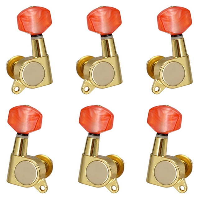 Milaget 6 Pcs Clés de Réglage Verrouillables Fermées Bouton de Tête 3droite et 3gauche Accessoire Or