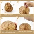 thumbnail image 3 of XIBUFE 6 Pack Waterproof Wasp Nest Outdoor,Hanging Fake Hornets Nest,Backyard Fake Bee Hive,8.3 Inches Diameter 11.5 Inches Height,Yellow Jackets，Daily Use, 3 of 7