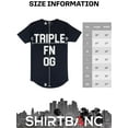 thumbnail image 5 of ShirtBANC Dropcut Graphic Shirt Triple OG Tee Motivational Mens Long Shirt, 5 of 6