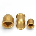 thumbnail image 5 of 1/8" 1/4" 3/8" 1/2" Female x Male Thread 90 Deg Brass Elbow Pipe Fitting Connector Coupler For Water Fuel Copper, 5 of 10