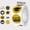 Yellow, variant on 1pc Graduation Stickers Roll, 2-inch Self-Adhesive Round Labels Gold Black White Grad Cap Diploma Seals for Envelope Sealing Graduation Party Supplies, Class of 2026