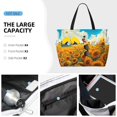 thumbnail image 3 of Kdxio Clear Sky Sunflower for Beach Bag for Women Large Beach Tote Bag Waterproof Sandproof Swim Bag with Zipper Pockets Beach Vacation Travel, 3 of 7