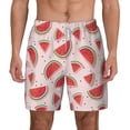 thumbnail image 2 of Goofa Watermelon Printed Men's Swim Trunks Board Shorts Quick Dry Mens Swimming Trunks with Compression Liner,Breathable Fit Hawaii Beach Shorts-XX-Large, 2 of 9