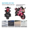 thumbnail image 3 of Moto Montable para Niños Electrica The Baby Shop - 628 Luz LED 12V Rosa -, 3 of 7