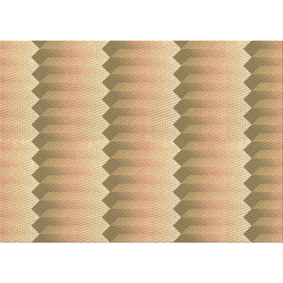 Ahgly Company Machine Washable Indoor Rectangle Transitional Bronze Brown Area Rugs, 5' x 8'
