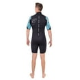 thumbnail image 5 of Seavenger 3mm Shorty Wetsuit with Stretch Panels, Perfect for Scuba Diving, Snorkeling, Surfing (Surfing Aqua, Men's 5X-Large), 5 of 6