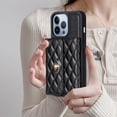 thumbnail image 2 of For Iphone 14 Pro Horizontal Metal Buckle Wallet Rhombic Leather Phone,iPhone 16 Plus, 2 of 5