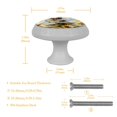 thumbnail image 5 of PhooArto Funny Donkey Sunflowers 4 PCS Crystal Glass Cabinet Knobs, Drawer Kitchen Cabinets Dresser Cupboard Wardrobe Pulls Handle - Glowing in the Dark, 5 of 7