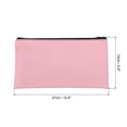 thumbnail image 2 of Unique Bargains Waterproof Zipper Bag Leatherette Compact Bills Pencil Pouch Pink, 2 of 6