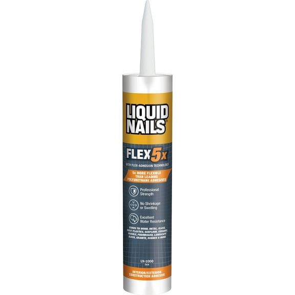 Liquid Nails Flex 5x 10 oz Interior & Exterior Construction Adhesive