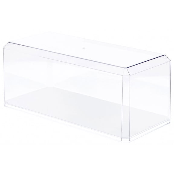 Pioneer Plastics 576CD-UV Clear Plastic Display Case for Large 1:18 Scale Cars (Mirrored, UV Resistant), 15.5" W x 7" D x 6" H (Mailer Box), Pack of 2