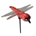 thumbnail image 1 of Hi-Line Gift 78613-A Verre Soufflé Rouge Libellule Jardin Pieu, 1 of 1