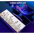 thumbnail image 2 of Large Desk Pad, Garden Blooming Flowers Mouse Pad, Colourful Wildflowers Mouse Mat Anti Slip Rubber Mousepad for Desktops, Computer, Keyboard Mouse Mat for Work, Laptop, 31.5 X 11.8 Inch, 2 of 5
