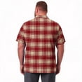 thumbnail image 4 of Domzest Men's Big and Tall Polo Shirts Short Sleeve Moisture Wicking Plus Size T Shirts Quick Dry Collared Plaid Golf Shirt Pink 6XL, 4 of 6