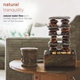thumbnail image 3 of Alpine Corporation 12" Stacked Rocks Indoor / Outdoor Tabletop Fountain, 3 of 13