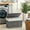 Gray, variant on Gray Storage Basket with Lid, 27.7 Gallon (105L) Woven Storage Bin. Features handles, a removable liner, and a metal frame.