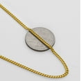 thumbnail image 5 of LoveBling 14K Yellow Gold 2.5mm Solid Miami Cuban Necklace with Lobster Lock (20"), 5 of 6
