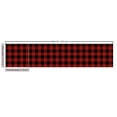 thumbnail image 3 of Ambesonne Buffalo Check Fabric by the Yard Upholstery, Lumberjack Motives, 10 Yards, Burgundy Black, 3 of 5