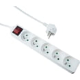 thumbnail image 1 of Regleta eléctrica de 5 enchufes, enchufe múltiple - Regleta eléctrica de 5 enchufes + interruptor, extensión eléctrica de enchufes múltiples - 5p / 16a / 3g1mm -, 1 of 5