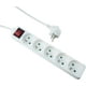 thumbnail image 1 of Regleta eléctrica de 5 enchufes, enchufe múltiple - Regleta eléctrica de 5 enchufes + interruptor, extensión eléctrica de enchufes múltiples - 5p / 16a / 3g1mm -, 1 of 5