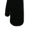 No Boundaries Women's Ribbed Knit Mittens, Black Soot