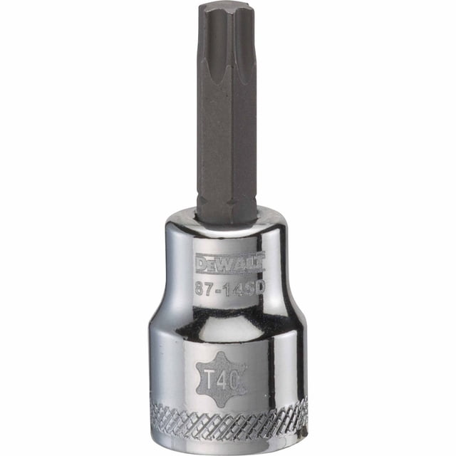 Juego de conectores de brocas DEWALT 3/8 T40 Torx con cromo vanadio pulido