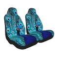 thumbnail image 2 of Yiaed Beautiful Blue Peacock Print Car Seat Covers,Universal Auto Seats Protector Fits for Car,SUV Sedan,Truck,Automotive Seat Covers & Accessories-1, 2 of 9