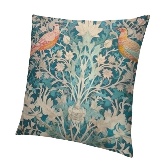 Vintage Floral Throw Pillow Covers Flower Pillow Cases William Morris Decorative Cushion Covers for Sofa Couch