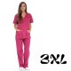 thumbnail image 3 of Conjuntos de uniforme médico para mujer Uniformes médicos de seis bolsillos (cuello en V con pantalón cargo), 3 of 5