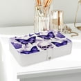 thumbnail image 6 of Butterfly PU Leather Earring Organizer with Removable Compartment - Portable Jewelry Stand, Bracelet Holder, Display Case, 6 of 6