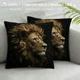 thumbnail image 3 of Nawypu   Throw Pillow Covers Lion Black Decorative Pillow Cases Home Decor Standard Square  Pillowcases, 3 of 5