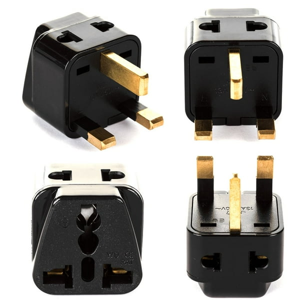 UK, Hong Kong Travel Adapter Plug, OREI Adaptor 2 in 1, For Botswana, England,