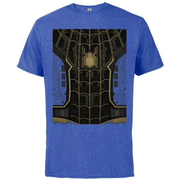 Marvel Spider-Man No Way Home Black and Gold - Short Sleeve Cotton T-Shirt for Adults - Customized-Royal Heather