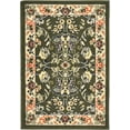 thumbnail image 1 of Unique Loom Kashan Traditional Floral Area Rug, 2 Feet 2 Inch x 3 Feet, Olive/Ivory, 1 of 2