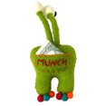 thumbnail image 1 of Hand Felted Green Tooth Monster with Bug Eyes Global Groove, 1 of 2