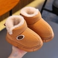 thumbnail image 2 of JTieacloth Toddler Girls Snow Boots Winter Warm Lined Boots For Girls Kids Non Slip Outdoor Soft Sole Childrens Ankle Booties Toddler Casual Footwear,Yellow, 2 of 4