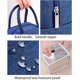 thumbnail image 5 of Bolsa de comida aislada Bolsa de almuerzo Bolsa de comida aislada para mujeres hombres niños Bolsa de almuerzo portátil impermeable Bolsa de picnic (azul), 5 of 5
