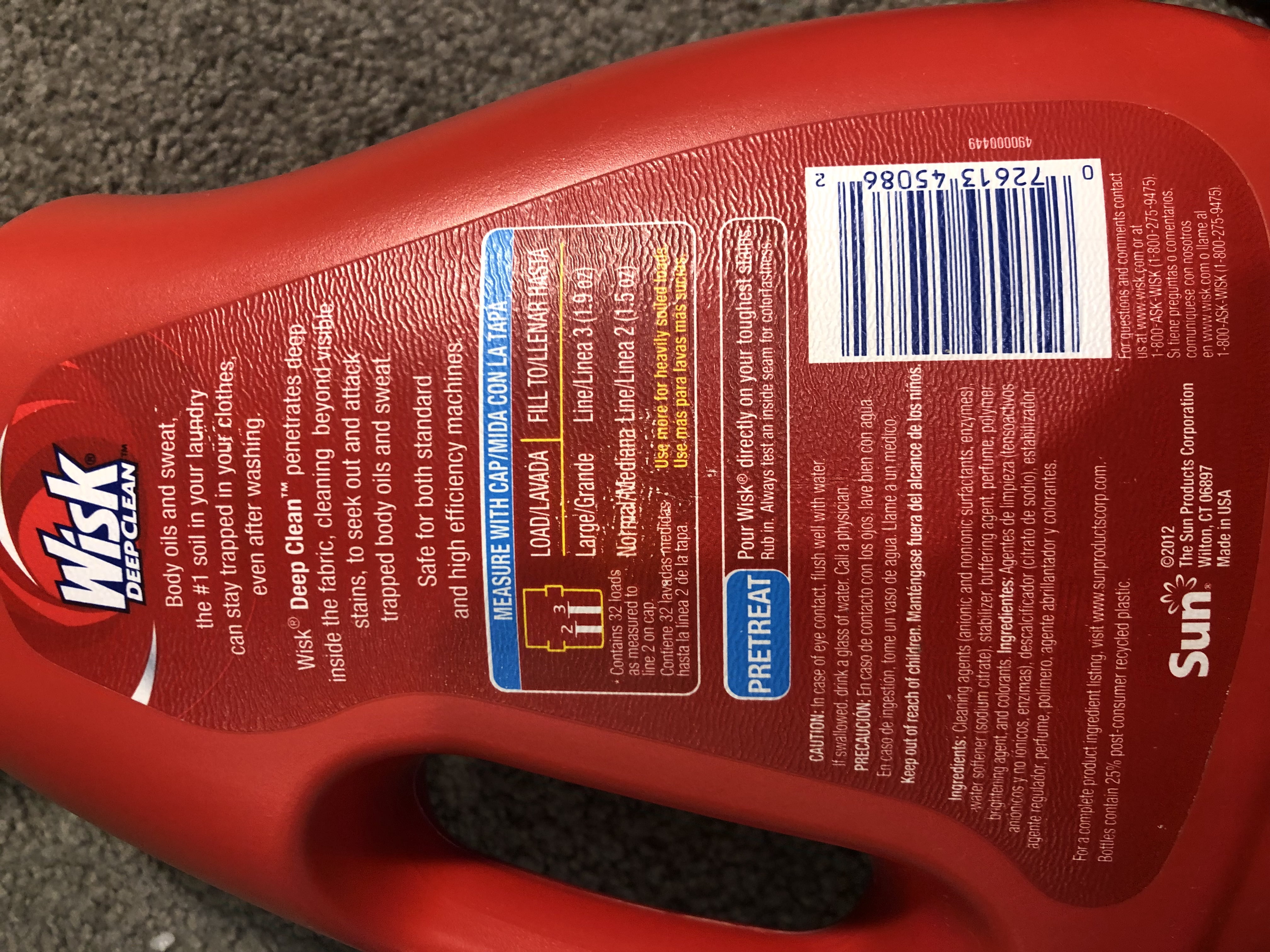 Deep Clean Laundry Detergent, Fresh Breeze, Liquid, 50 oz, Bottle