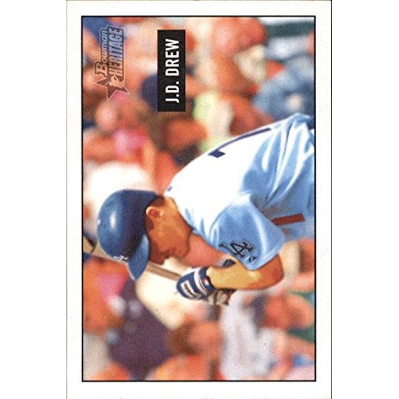 2005 Bowman Heritage Mini #32 J.D. Drew MLB Baseball Trading Card