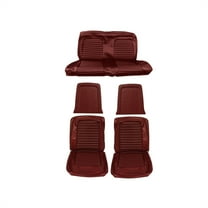 Scott Drake 66CP-S-FULL-DR 1966 Full Set Standard Upholstery - Dark Red