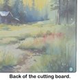 thumbnail image 5 of Montana Bitterroot in Watercolor Glass Cutting Board Large 12 in x 15 in, 5 of 5