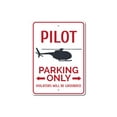 thumbnail image 2 of Pilot Parking Novelty Decor, Metal Wall Sign - 10x14 Inches, 2 of 4