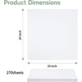 thumbnail image 2 of White Gift Wrap Tissue Paper, 270 Sheets, 20" x 20", Multi-Occasion Craft and Packaging Use, 2 of 7
