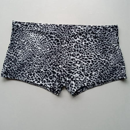 

Men Sexy Soft Leopard Print Boxer Briefs Underpants Shorts Trunks Underwear