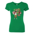 thumbnail image 2 of Wild Bobby, Betty Boop Winking Girl Power Femenist Betty Boop Womens Slim Fit Junior Tee, Kelly, X-Large, 2 of 5