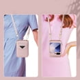 thumbnail image 6 of ChicShell Wallet Case For Samsung Galaxy Z Flip 6, RFID Blocking PU Leather Zipper Handbag Purse Flip Cover, Kickstand Case with Card Slots Holder Wrist Strap Lanyard, Pink, 6 of 10