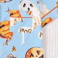 thumbnail image 4 of Halloween Theme Button Down Short Sleeve Pajama For With Lace Trim Short Pants Comfortable Home Wear, 4 of 7