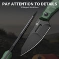 thumbnail image 7 of CIVIVI Fixed Blade Knife with Kydex Sheath, T-clip, Lanyard for Outdoor Carry, Propugnator Knife PG KNIVES Designed, 4.15" D2 Blade Micarta Handle C23002-2, 7 of 7
