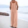 thumbnail image 5 of FAFWYP Women's Casual Loose Overalls Jumpsuits One Piece Sleeveless Wide Leg Long Pant Rompers with Pockets, 5 of 8